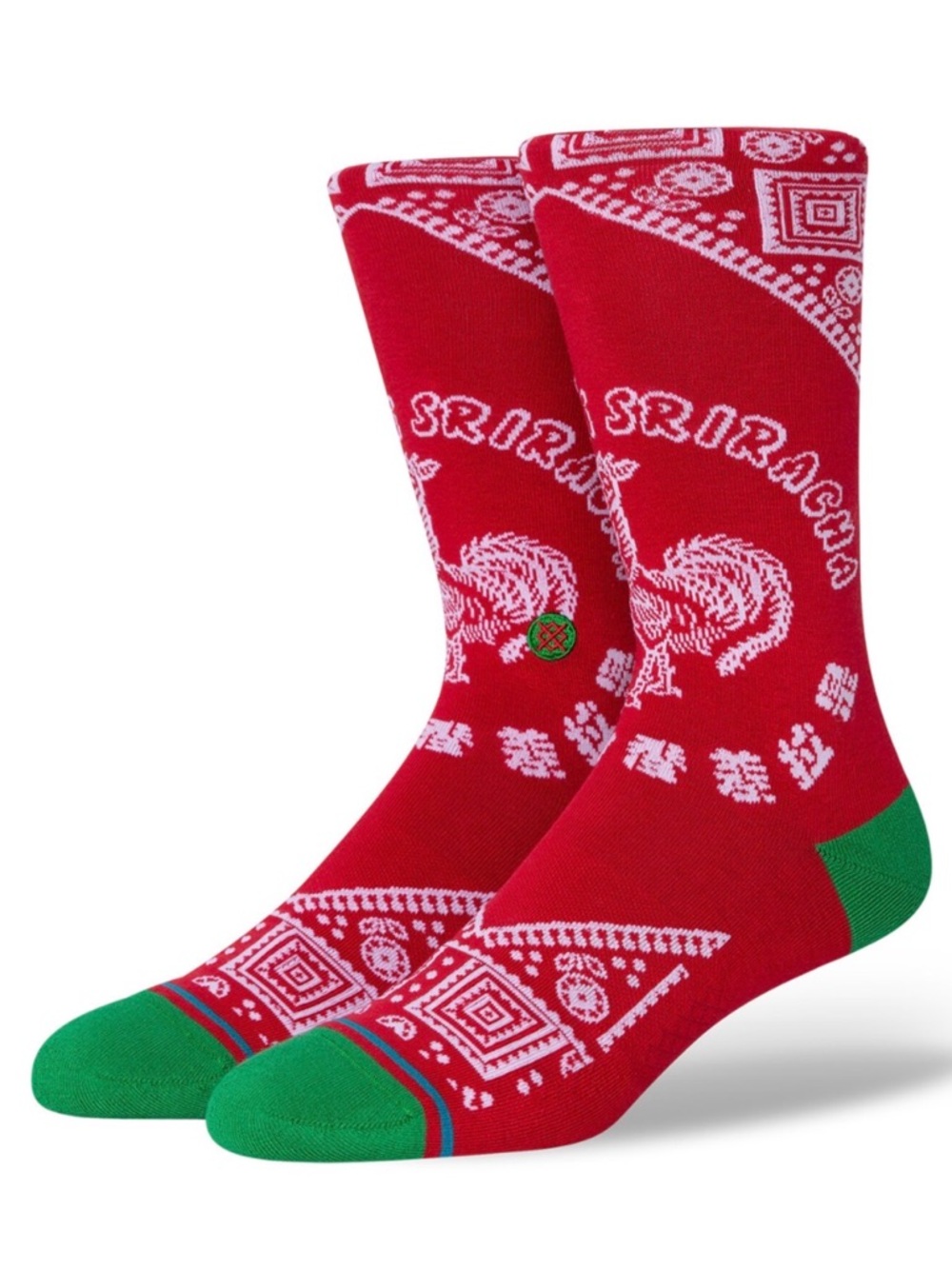 Stance Casual Crew SRIRACHA Socks Mens Medium M